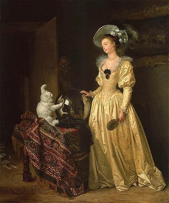 Jean Honore Fragonard Le chat angora France oil painting art